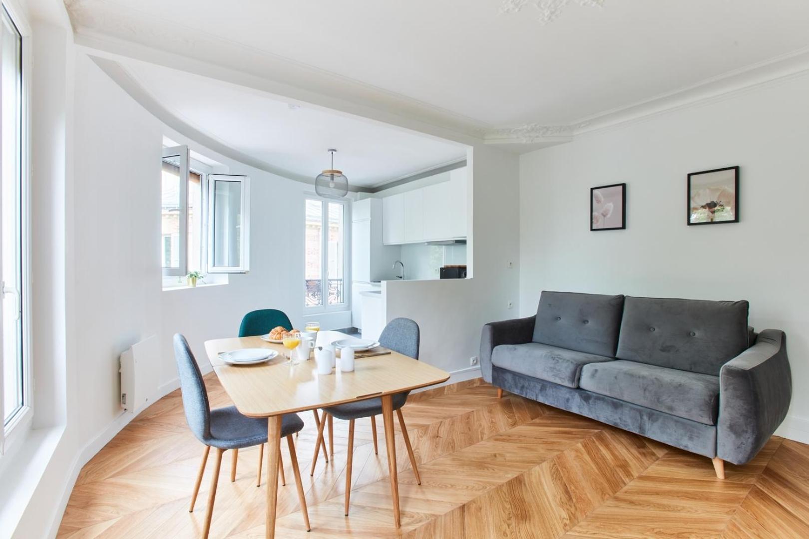 Bnbnook - Bright 1br Near Montmartre & Sacre-coeur Parijs